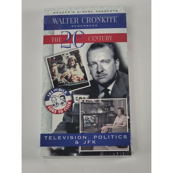 Walter Cronkite Remembers The 20th Century (VHS New) Television, Politics & JFK - Picture 1 of 7
